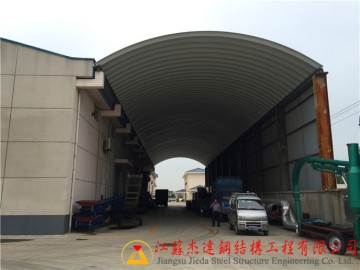 過道式拱形屋頂倉(cāng)間罩棚